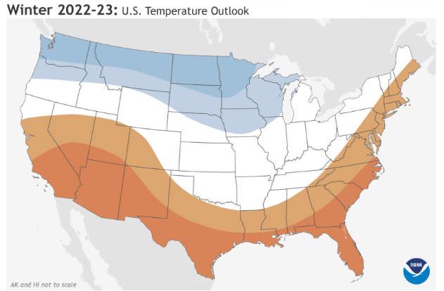 Winter 2022 Temperature Forecast