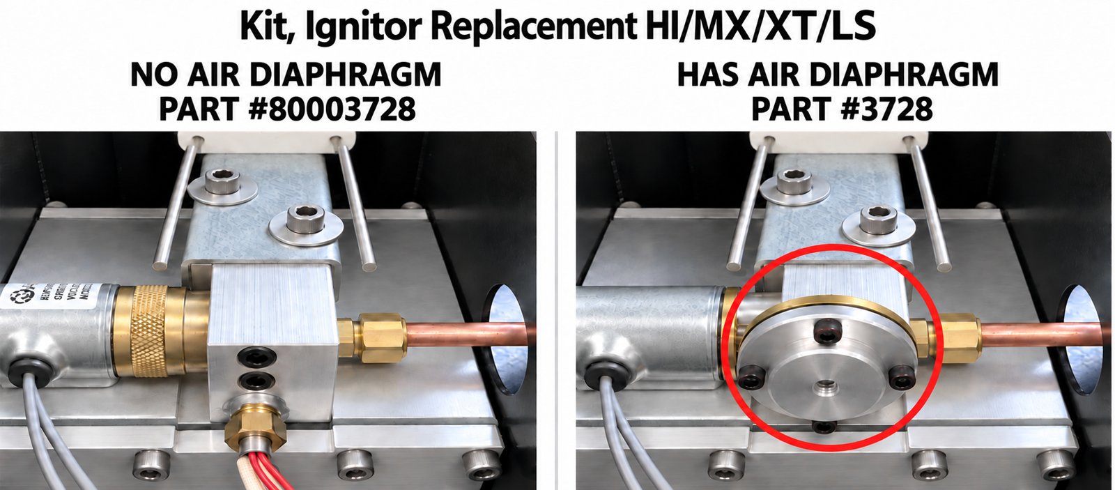 Preheater identifier: no air diaphragm vs has air diaphragm