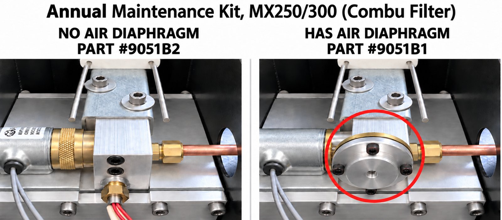 Preheater identifier: no air diaphragm vs has air diaphragm